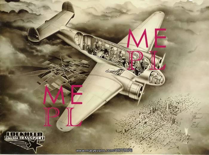  : Lockheed Electra artist's cutaway drawing