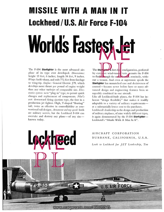 : Lockheed F104 Starfighter : Lockheed F104 Starfighter