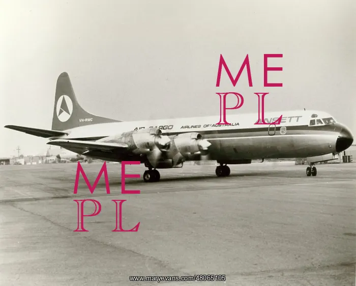 : Lockheed L-188A Electra VH-RMC of Ansett : Lockheed L-188A Electra VH-RMC of Ansett