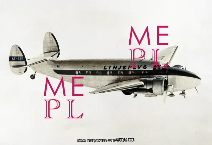  : Lockheed L18 Lodestar aloft -Linjeflyg
