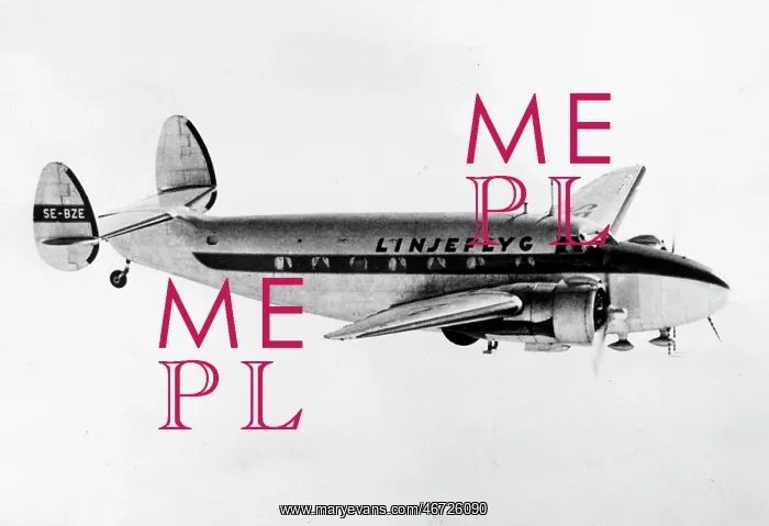  : Lockheed L18 Lodestar aloft -Linjeflyg