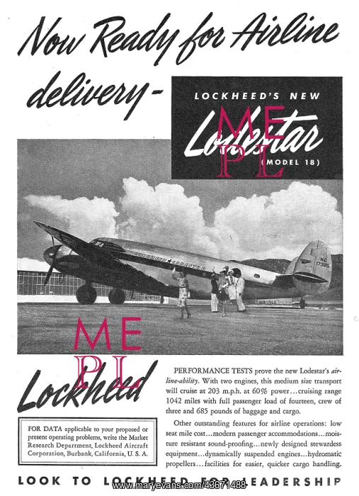  : Lockheed Lodestar