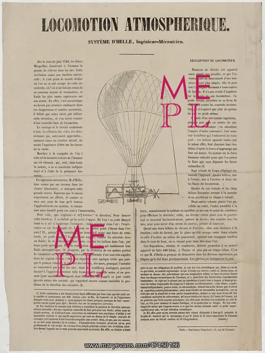 : Locomotion atmospherique, systeme d'Helle, ingenieur-mecanic : Locomotion atmospherique, systeme d'Helle, ingenieur-mecanic