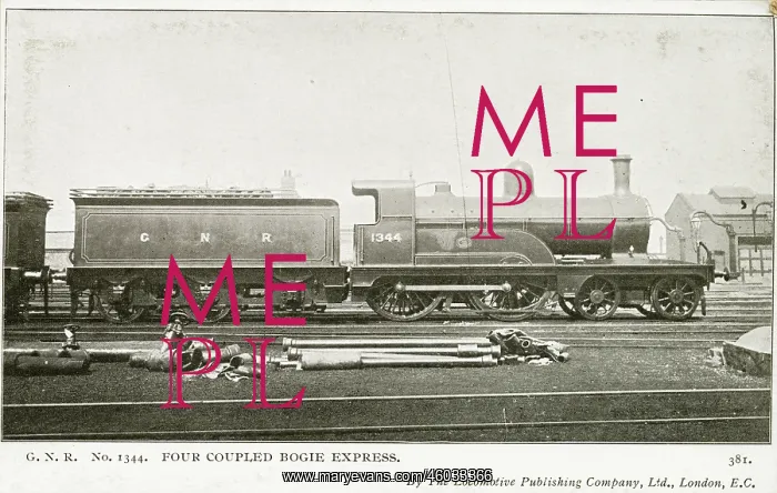  : Locomotive no 1344 four coupled bogie express