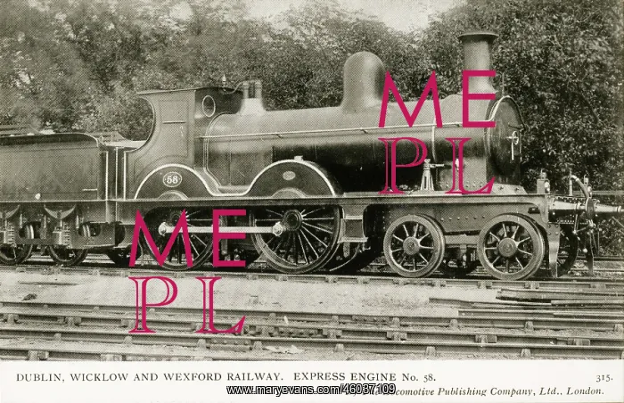 : Locomotive no 58 express engine