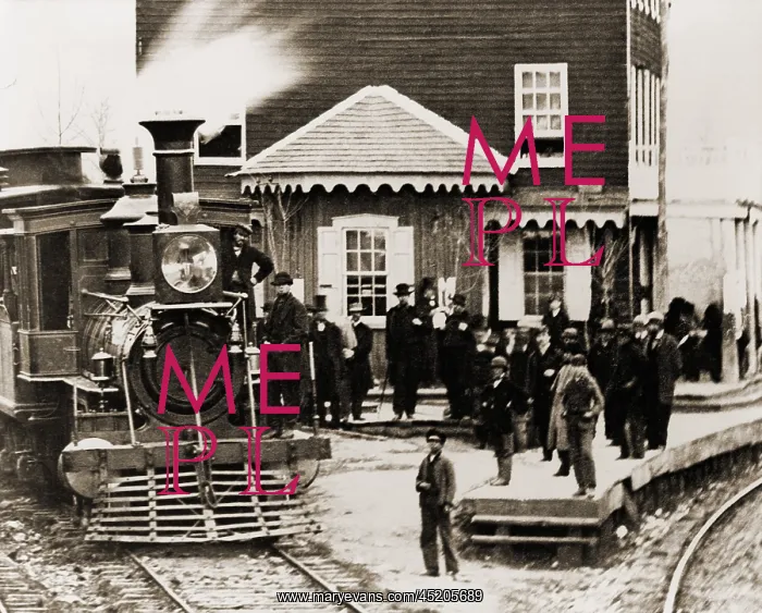 : Locomotive and crowd at Hanover Junction ? : Locomotive and crowd at Hanover Junction ?