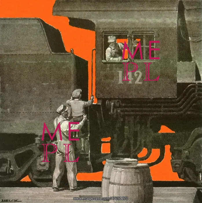 : Locomotive at Station : Locomotive at Station