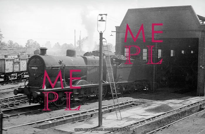 : Locomotive at Templecombe Engine Shed : Locomotive at Templecombe Engine Shed