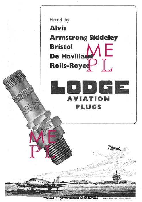 : Lodge Aero Engine Sparking Plugs & Igniters : Lodge Aero Engine Sparking Plugs & Igniters