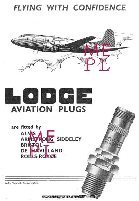 : Lodge Aero Engine Sparking Plugs & Igniters : Lodge Aero Engine Sparking Plugs & Igniters