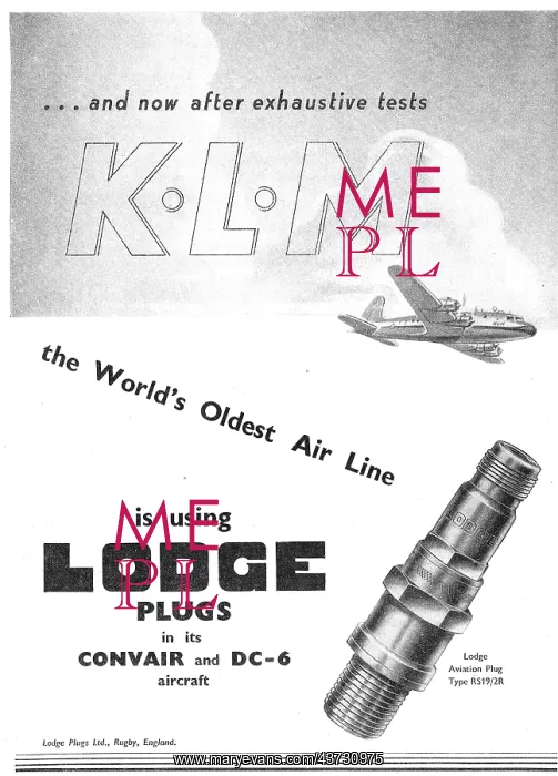 : Lodge Aero Engine Sparking Plugs & Igniters : Lodge Aero Engine Sparking Plugs & Igniters