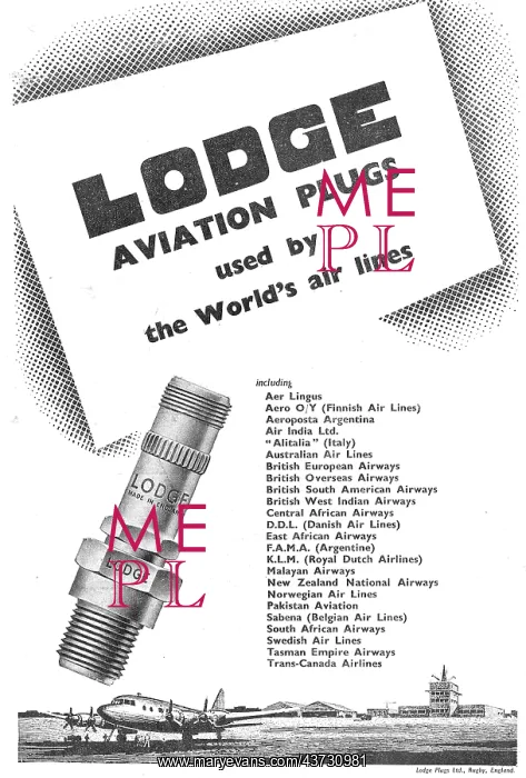 : Lodge Aero Engine Sparking Plugs & Igniters : Lodge Aero Engine Sparking Plugs & Igniters