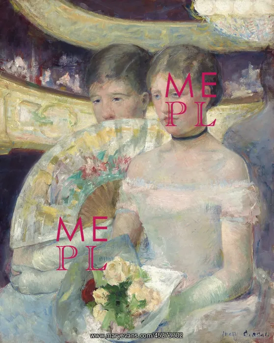 : The Loge, by Mary Cassatt : The Loge, by Mary Cassatt