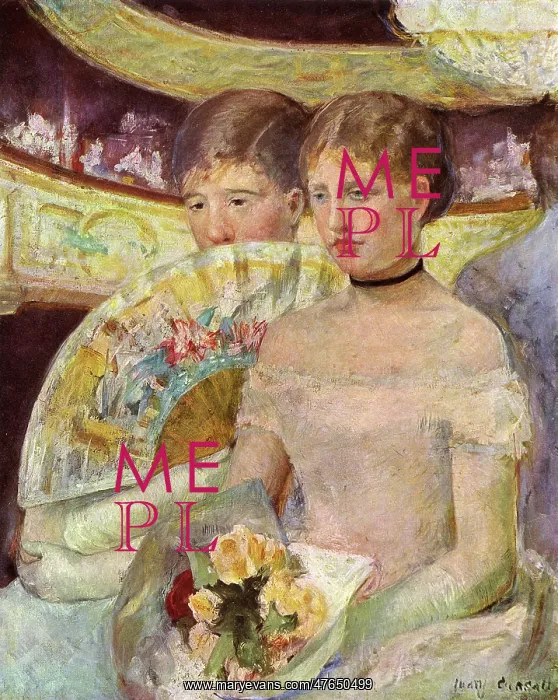 : The Loge by Mary Cassatt : The Loge by Mary Cassatt