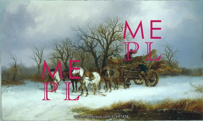 : Logging on a Winter's Day : Logging on a Winter's Day