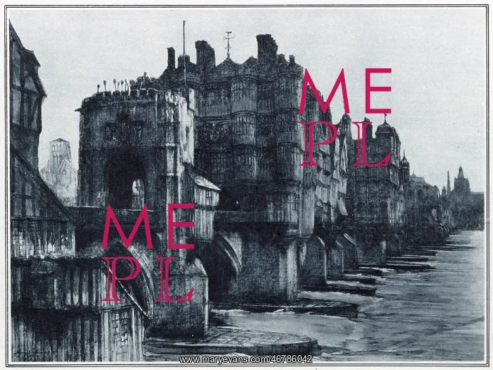 : London Bridge before in 1588 : London Bridge before in 1588