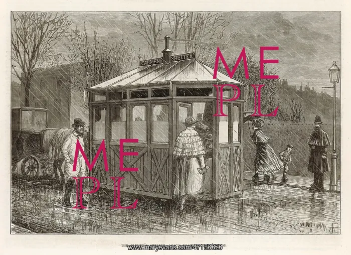 : London Cab Shelter 1875 : London Cab Shelter 1875