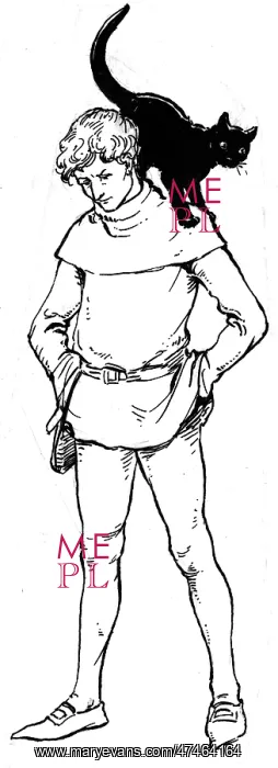 : The London Cat sat on Dick's shoulder : The London Cat sat on Dick's shoulder