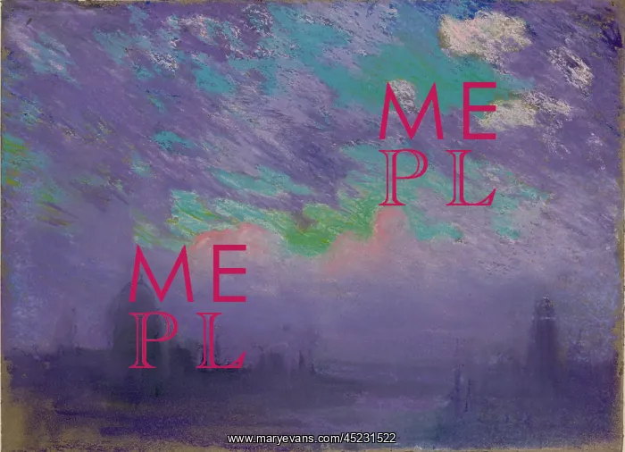 : London depicted in a deeply colored pastel ? : London depicted in a deeply colored pastel ?