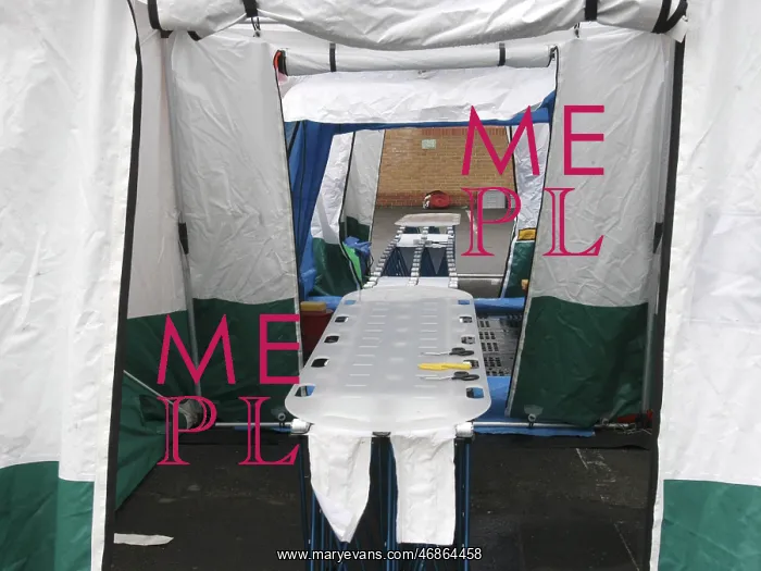 : London Fire Brigade decontamination exercise : London Fire Brigade decontamination exercise