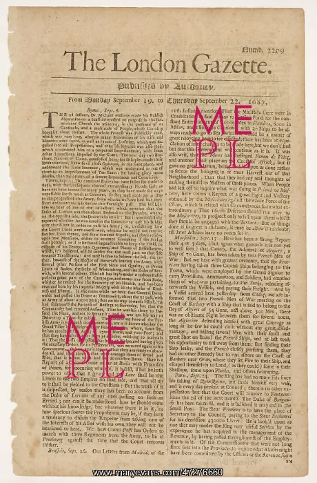  : THE LONDON GAZETTE 1687