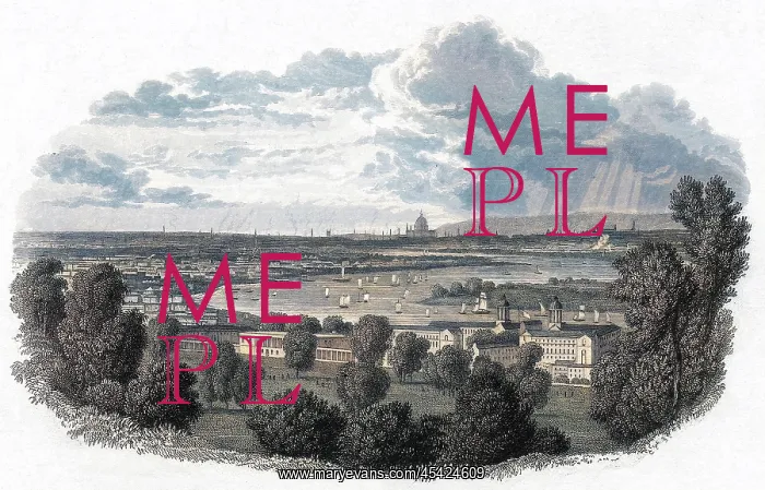 : LONDON FROM GREENWICH : LONDON FROM GREENWICH