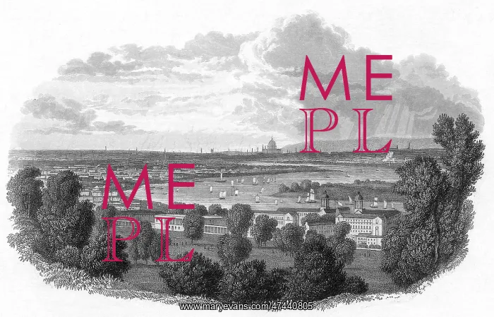 : LONDON FROM GREENWICH : LONDON FROM GREENWICH