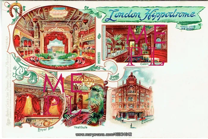 : The London Hippodrome - interior : The London Hippodrome - interior