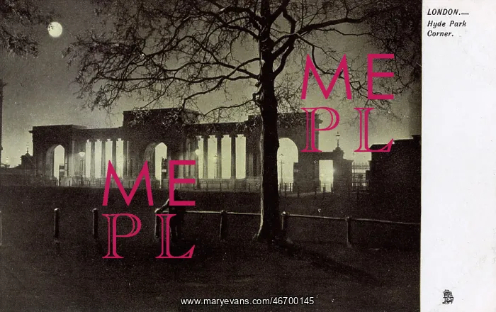 : London - Hyde Park Corner by moonlight : London - Hyde Park Corner by moonlight