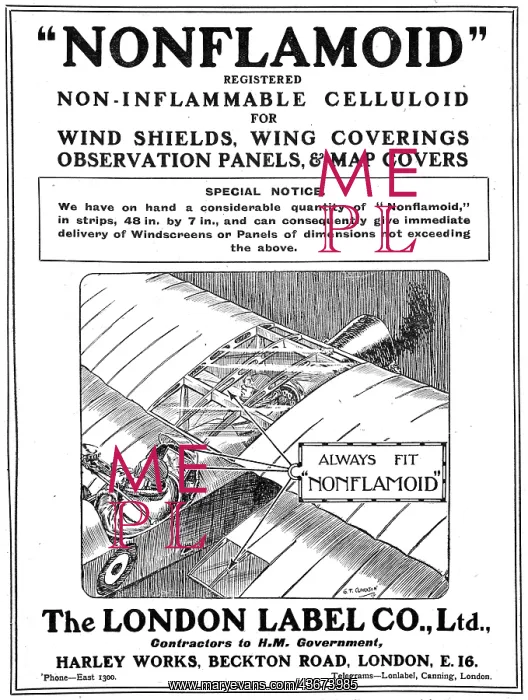 : London Label - NONFLAMOID Celluloid : London Label - NONFLAMOID Celluloid