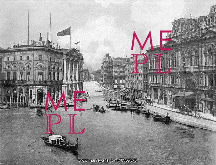 : If London were like Venice - Piccadilly Circus : If London were like Venice - Piccadilly Circus
