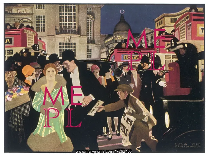 : LONDON NIGHT SCENE / 1927 : LONDON NIGHT SCENE / 1927