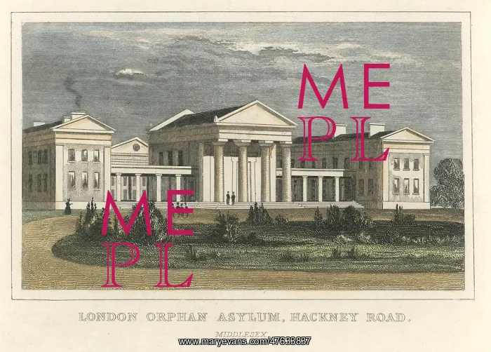 : London Orphan Asylum, Hackney Road, Clapton : London Orphan Asylum, Hackney Road, Clapton