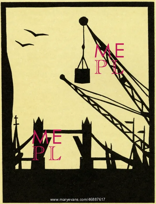 : London Pool in silhouette : London Pool in silhouette