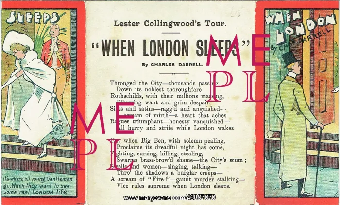 : When London Sleeps by Charles Darrell : When London Sleeps by Charles Darrell