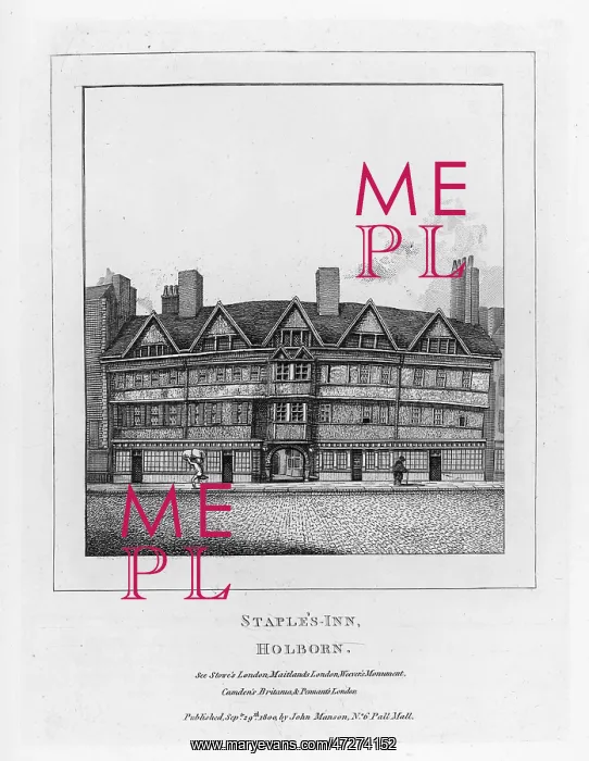 : LONDON / STAPLE'S INN : LONDON / STAPLE'S INN