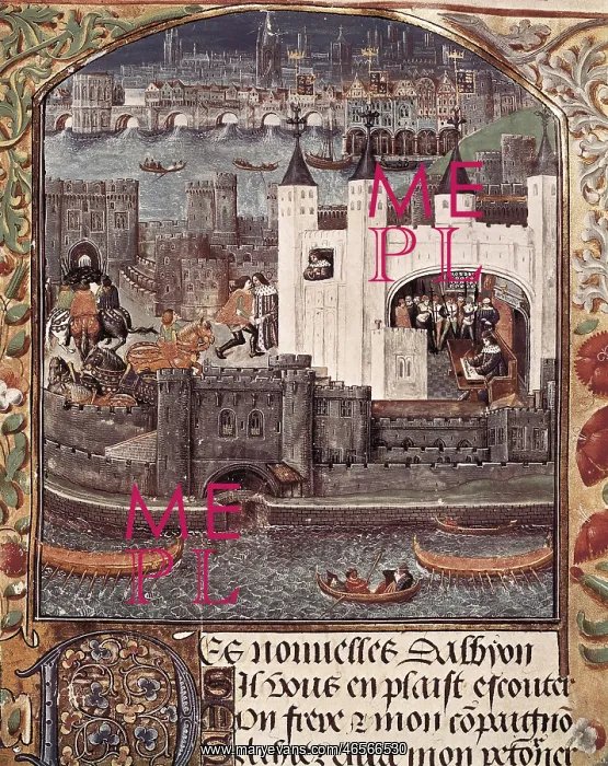 : London and the Thames (15th c.). Gothic art : London and the Thames (15th c.). Gothic art