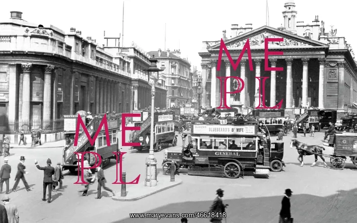  : London, Threadneedle Street and the Royal Exchange c1910