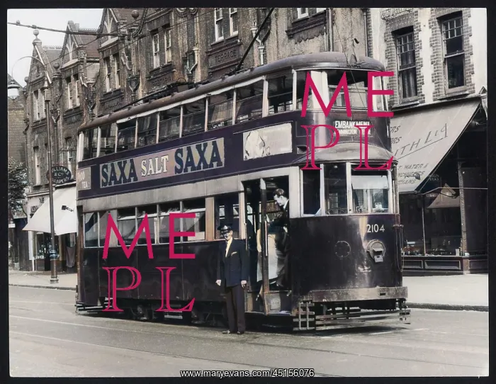 : LONDON TRAM 1949 : LONDON TRAM 1949
