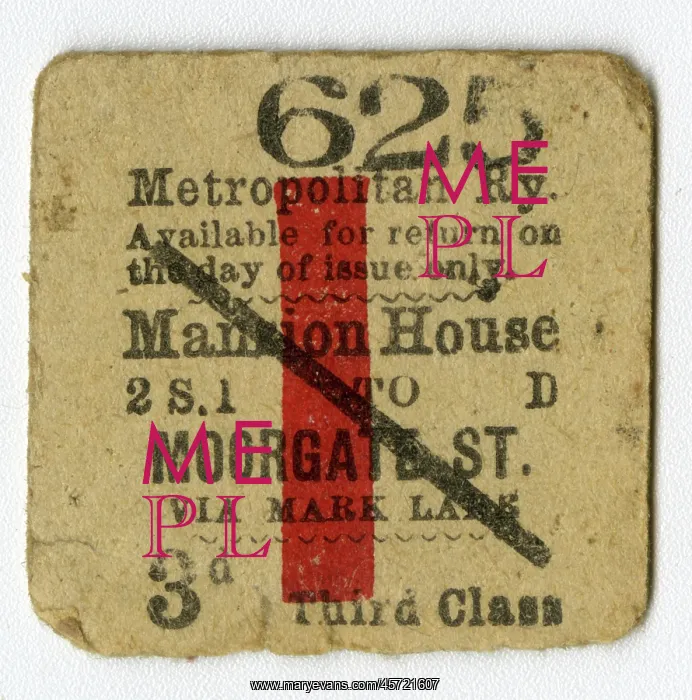 : London Underground - Metropolitan Line - Single Ticket : London Underground - Metropolitan Line - Single Ticket