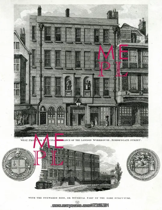 : LONDON WORKHOUSE 1819 : LONDON WORKHOUSE 1819