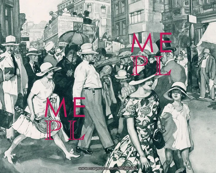 : Londoners in a heatwave, 1921 : Londoners in a heatwave, 1921