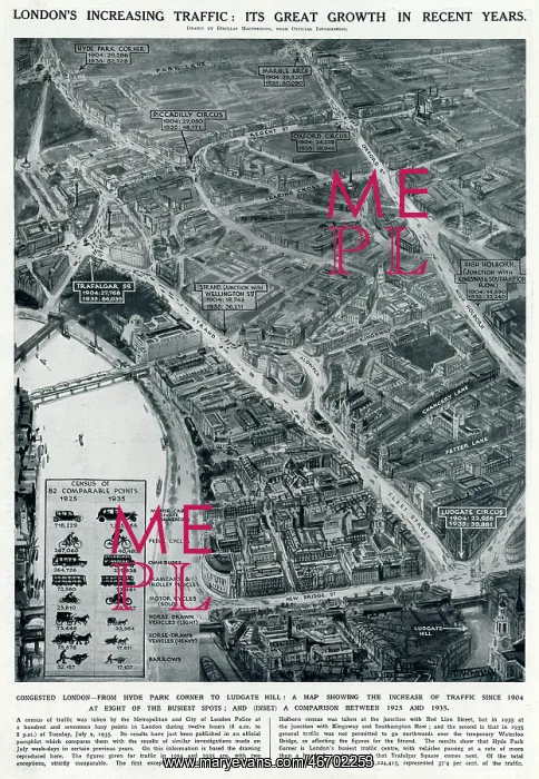  : London's increased traffic in 1936