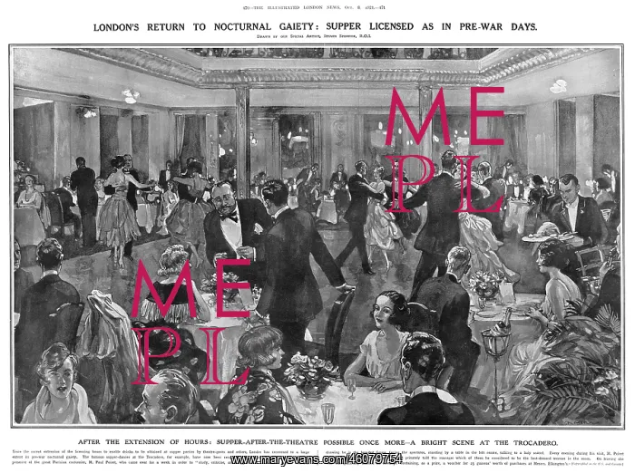 : London's return to noctural gaiety: dancing at the Trocadero : London's return to noctural gaiety: dancing at the Trocadero