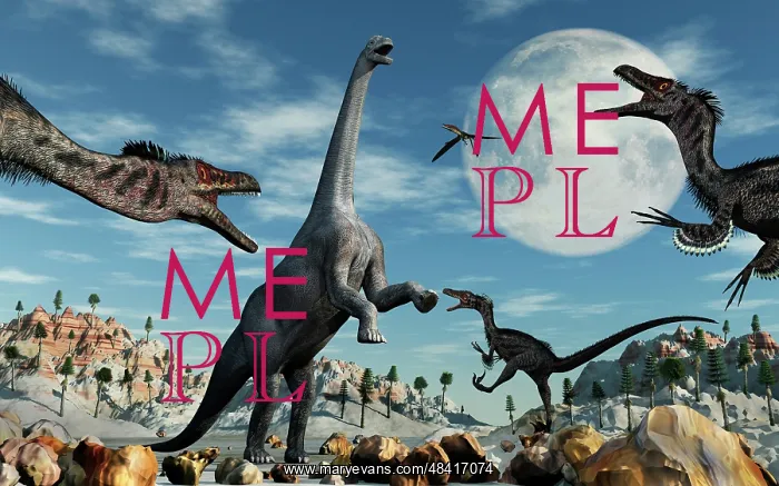 : A lone Camarasaurus dinosaur is confronted by a pack of ? : A lone Camarasaurus dinosaur is confronted by a pack of ?