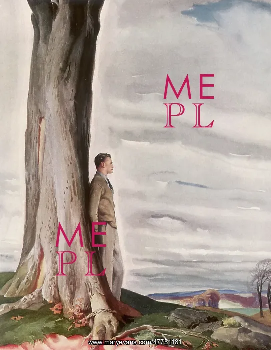 : Lone Man leaning against Tree : Lone Man leaning against Tree