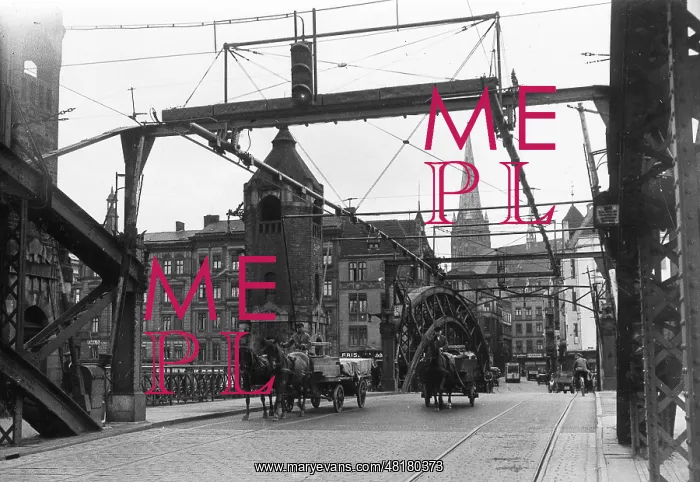 : Long Bridge in Szczecin, 1935 : Long Bridge in Szczecin, 1935