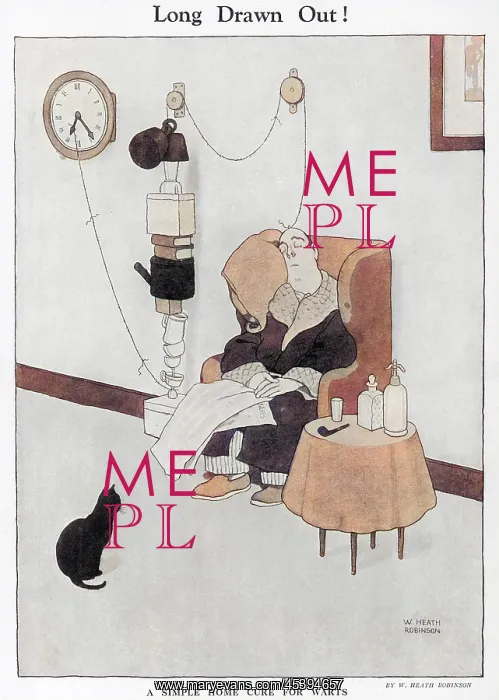 : Long Drawn Out! by William Heath Robinson : Long Drawn Out! by William Heath Robinson