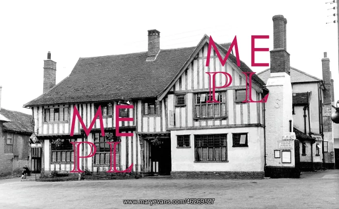  : Long Melford, the Bull Hotel c1955