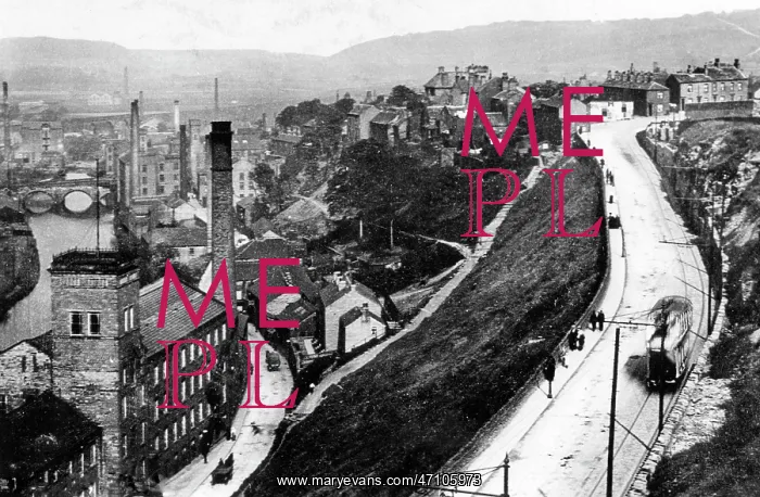  : The Long Wall, Elland early 1900's